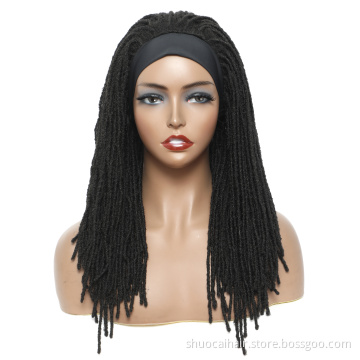 Long dreads Locks Afro pre loop Crochet Box Braids  Synthetic Hair for Women Faux locs dreadlocks Hair Wigs For Black Women